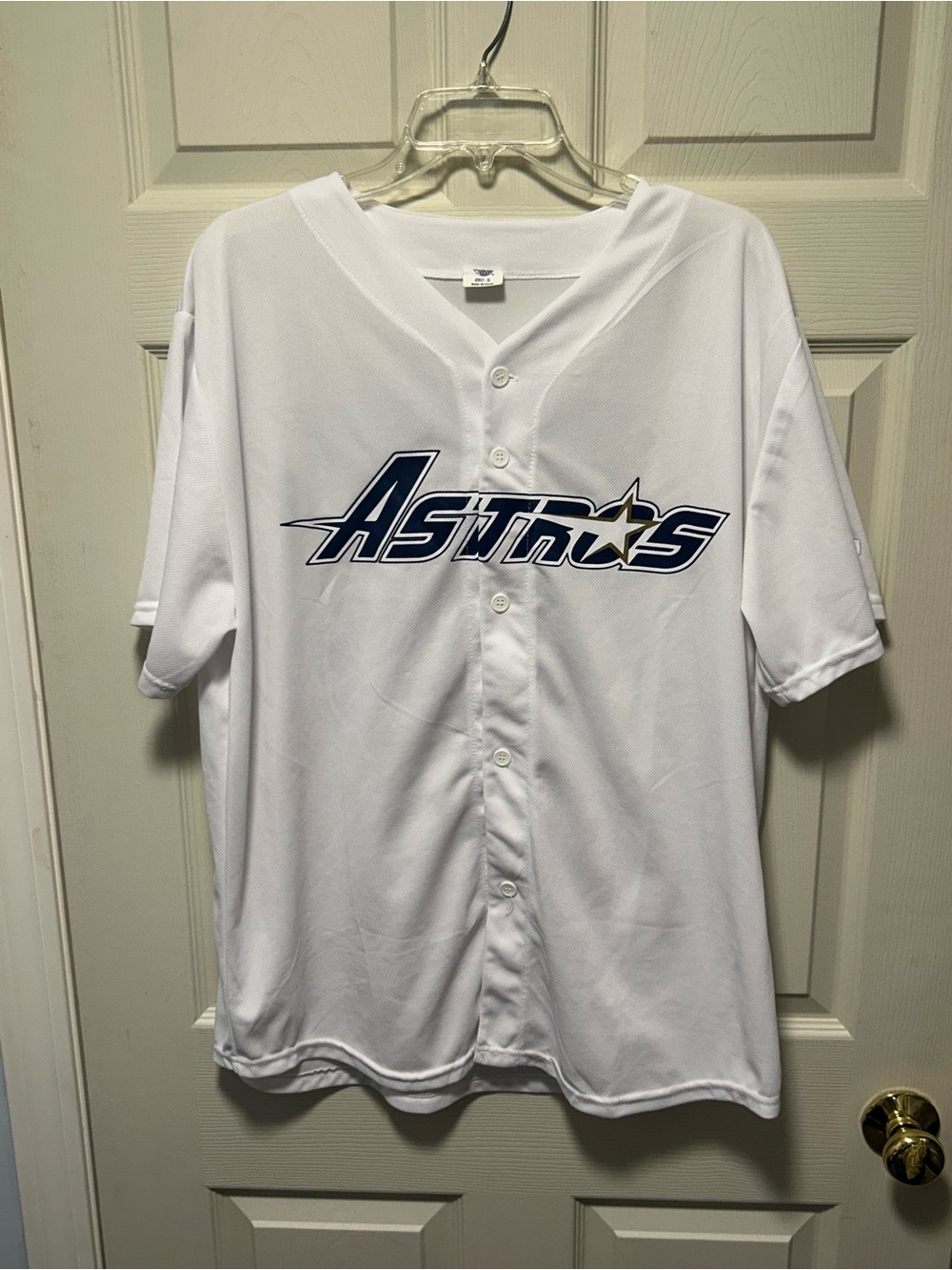 Houston Astros Justin Verlander #35 White Throwback Jersey SGA Adult XL